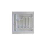 GörSeç Dolap Içi Düzenleyici Çekmece organizer 47x49 Cm Beyaz Kaşıklık Kepçelik (42X40 CM E KADAR KESİLEBİL