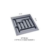 GörSeç Dolap Içi Düzenleyici Çekmece organizer 47x49 Cm Kaşıklık Kepçelik (42X40 CM E KADAR KESİLEBİLİR)