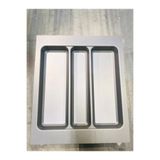 GörSeç Gri 42x49 cm Çekmece İçi Kaşıklık Kepçelik 33x40 cm Kesilebilir Mutfak Organizer Düzenleyici lüks
