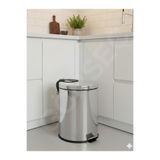 GörSeç Lüx 20 Litre Çöp Kovası Mutfak Paslanmaz Çelik Pedallı Metal 20 Lt Çöp Kovas Litre Banyo 35*31