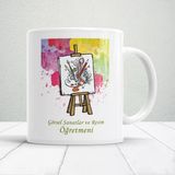 Görsel Sanatlar Ve Resim Öğretmenlerine Özel Öğretmenler Günü Hediyelik Baskılı Kupa