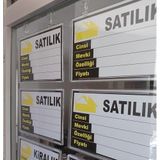GÖRSELLİ ASMA HALKALI VİTRİN İLANLARI STANDI - 12 ADET - KALEM HEDİYELİ (Şeffaf)