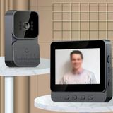 Görüntülü İnterkom Kapı Zili Kamerası, Kapı Zili Kamerası Kablosuz, 4,3 İnç Ekran Görüntülü Kapı Zili Telefonu Güvenlik Kameralı Kap