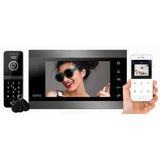 Görüntülü Kapı Telefonu İnterkom Eura Vdp-00C5 Siyah, Wifi, Mobil Uygulama, Kamera 960P, Ahd, 7 İnç Renkli Monitör, İki Çıkış Desteği,