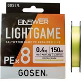 Gosen Answer Light Game Pe 8 Örgü 0.4Pe 150Mt Cocktail Yellow Lrf İp Misina