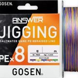 Gosen Jigging Answer PE 8 300m Jig - Tai Rubber Örgü Misina PE # 2.5 / 18.2 KG