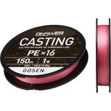 Gosen X16 Casting Answer PE 16 Örgü Spin İpi 150mt Pink 1.5 PE - PE 1.5