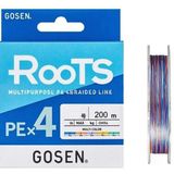 Gosen X4 Roots PE 4 Örgü Spin İpi 200mt Multi Color