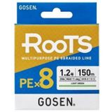 Gosen X8 Roots PE 8 Örgü Spin İp Misina 150 mt Açık Yeşil 1.2 Pe Misina