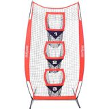 Gosports 8' x 4' Futbol Eğitimi Dikey Hedef Ağı, Qb Fırlatma Doğruluğunu Geliştirin - Katlanabilir Yay Çerçevesi ve Taşınabilir Taşıma Çantası Dahil - Beyaz