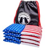 GoSports Cornhole armut koltuk seti, resmi yönetmelik (8 dört mevsim çuvalı) – Amerika yıldızları ve çizgileri veya kırmızı ve mavi – tarzınızı seçin