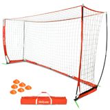 GoSports Elite Futbol Hedefleri, 1 Elite Hedef, 6 Antrenman Pimi ve Taşınabilir Çanta, 30 cm Kırmızı