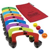 GoSports Putt-Thru Kroket Koyma Oyunu - 9 Kapı, 4 Golf Topu ve Tote Çanta İçerir - Evde, Ofiste veya Yeşilde Oynayın!