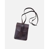 gosquns %100 Hakiki Deri El Yapımı Acı Kahve Çapraz Çanta - En:13.5cm/Yükseklik:17,5cm/Derinlik:4cm - Taba
