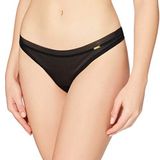 Gossard Bayan Tanga Glossies Sheer Thong Siyah XS