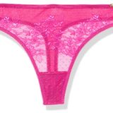 Gossard Kadın Glossies Dantel Tanga, Pembe (Canlı Fuşya), XS