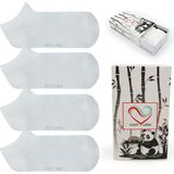 GOST LİRİA - Erkek Bambu Beyaz Patik Çorap 4 lü Paket - 40 - 44