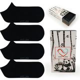GOST LİRİA - Erkek Bambu Siyah Patik Çorap 4 lü Paket - 40 - 44