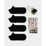 GOST LİRİA- Erkek Bambu Siyah Patik Çorap 4 lü Paket