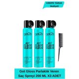 Got2B Gloss Parlaklık Veren Saç Spreyi 200 ML X3 ADET