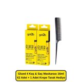 Got2B Glued 4 Kaş & Saç Maskarası 16 ML X2 Adet + 1 Adet Krepe Tarak Hediye