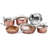 Gotham Steel Hammered Koleksiyonu Tencere ve Tavalar 10 Parça Premium Seramik Tencere Seti