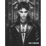 Gothic Sketchbook - The Chapel Boy: 8.5 x 11 inch, 200 Pages, Glossy Gothic Cover