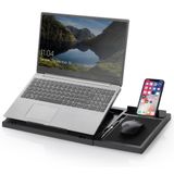 GoThriff 6'sı 1 Arada Dizüstü Bilgisayar Standı, Çıkarılabilir Mouse Pad, Dahili Mobil Stand, Kalem Yuvası, Ayarlanabilir Eğim Açıları, Evrensel Uyumluluk, 12-17 İnç Dizüstü Bilgisayarlar/Tabletler