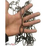 Gotik Avize Zinciri 3 Mm, 5 Metre Antik Sarı Renk, Dekoratif Metal Zincir, Vintage, Avize Zinciri - 0,5