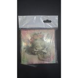 Gotik Çiçekli Kuru Kafa Bardak Altlığı, Taş Tasarım, 10x10 cm, Hediye Seçeneği