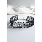 Gotik Siyah Dantel Güpür Choker Kolye