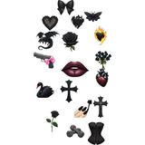 Gotik Sticker Telefon Laptop Notebook Tablet Defter Matara Stiker Etiket ST1582