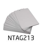 GoToTags Boş Beyaz NFC PVC ISO Rozetleri - NXP NTAG213 - 25'li Paket