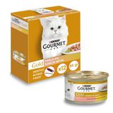 Gourmet 12x85 gr Parça Etli Somon Tavuk Kedi Yaş Maması