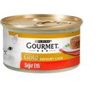 Gourmet 24x85 gr Gold Savoury Cake Sığır Etli Kedi Konservesi