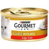 Gourmet 6x85 gr Gold Kıyılmış Sığır Eti Kedi Konservesi