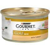 Gourmet 85 gr Purina Gold Kıyılmış Konserve Hindi Etli Kedi Konservesi