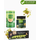 Gourmet Çelebi Avantaj Paket 3'lü (Sürülebilir Antep Fıstık Ezmesi 250 Gr - Sargılı Antep Fıstık Ezmesi 200 Gr - Antep Fıstıklı Dibek Kahvesi 250 Gr)