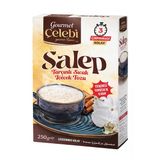 Gourmet Çelebi Tarçınlı Salep 250 gr - Kolay Çırpılan ve Yoğun Kıvamlı Sıcak Pratik Salep İçecek Tozu