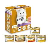 Gourmet Gold 12 x 85 gr Kıyılmış Karışık Ezme Kedi Yaş Maması