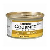 Gourmet Gold 24x85 GR Kıyılmış Tavuklu Yetişkin Kedi Konservesi