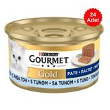Gourmet Gold 24x85 gr Kıyılmış Ton Balıklı Kedi Konserve Maması