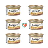 Gourmet Gold 6x85 gr Hindi Ördek Çifte Lezzet Kedi Konservesi