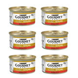 Gourmet Gold 6x85 gr Kıyılmış Sığır Etli Kedi Konservesi