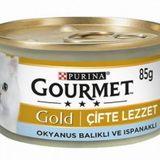 Gourmet Gold 85 gr Ispanaklı ve Balıklı Kedi Konservesi