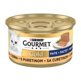 Gourmet Gold 85 gr Kıyılmış Hindili Yaş Kedi Maması Konserve