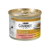 Gourmet Gold 85 gr Parça Etli Tavuklu Ciğerli Konserve Kedi Maması