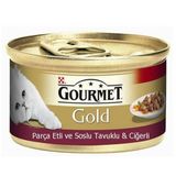 Gourmet Gold 85 gr Tavuklu Ciğerlı Konserve Kedi Maması