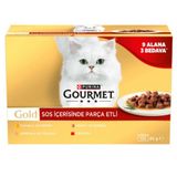 Gourmet Gold Box Sos İçerisinde Parça Seri Kedi Yaş Maması 85 Gr x 12 Adet ( 12 Al 9 Öde)