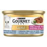 Gourmet Gold Çifte Lezzet Okyanus Balığı & Sebzeli Yaş 85 gr Kedi Maması